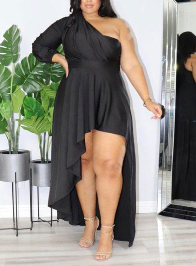 Sassy Hi-Low Dress Black