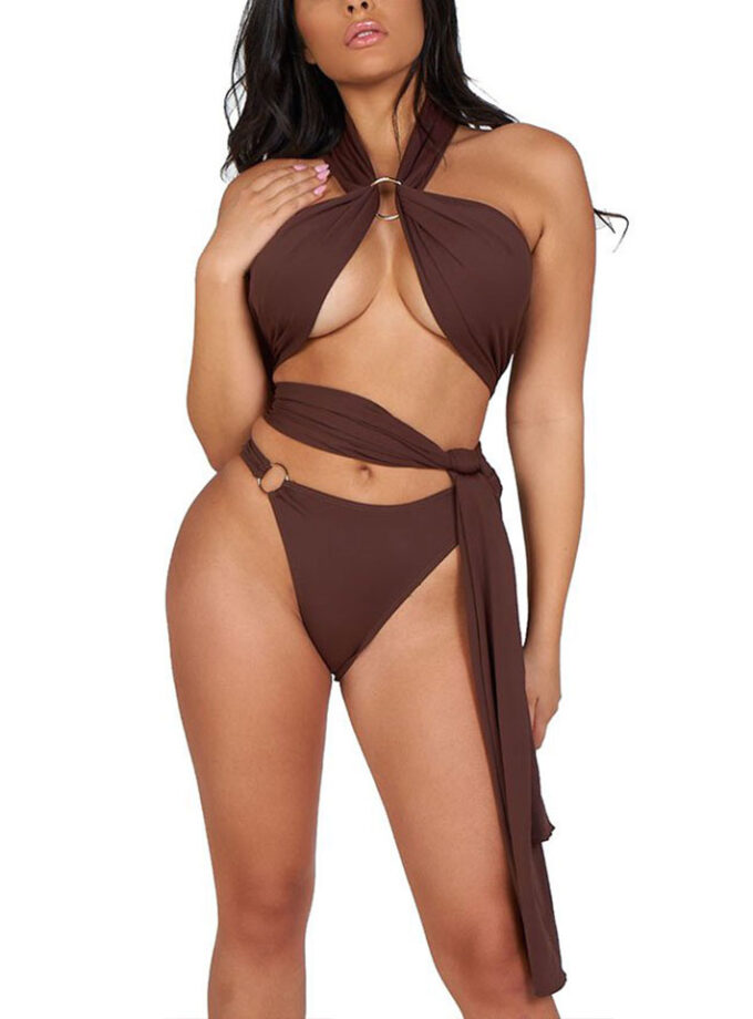 Girl Code Bikini-Chocolate (Multi Way Top)